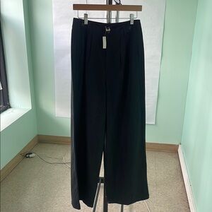 Madewell Charcoal Wide-Leg Pants
